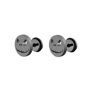 18k Nightmare Before Christmas Jack Skellington Luxurious Gold Earrings